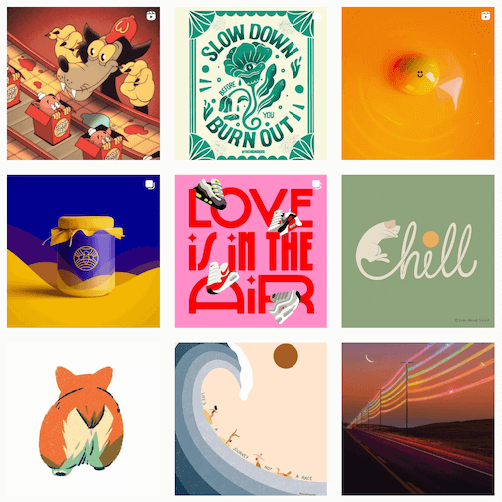 Ejemplo de moodboard creativo
