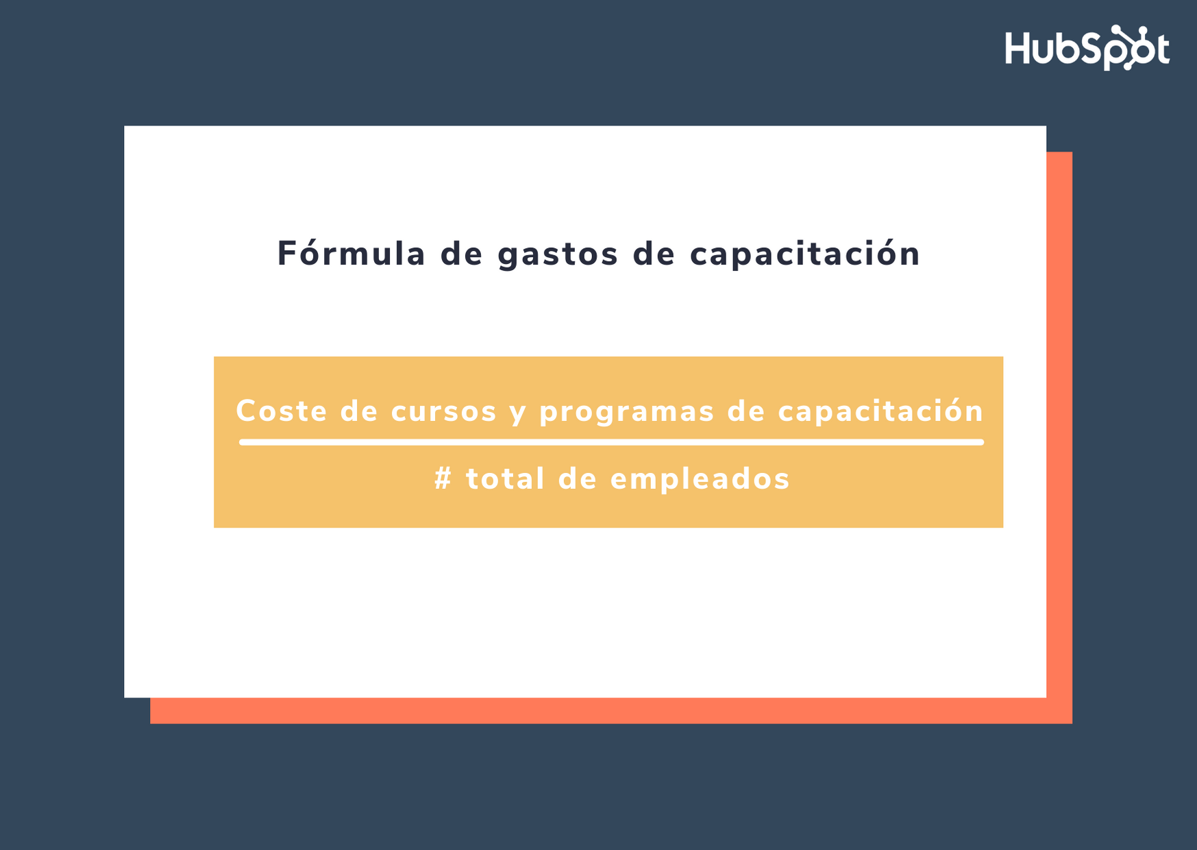 Fórmula para obtener los gastos de capacitación