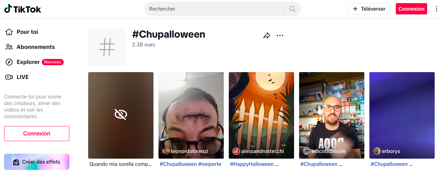 challenge halloween de chupa chups sur tiktok