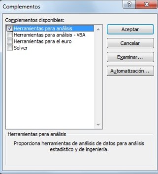 Cómo hacer un histograma en Excel: activa las herramientas para el análisis