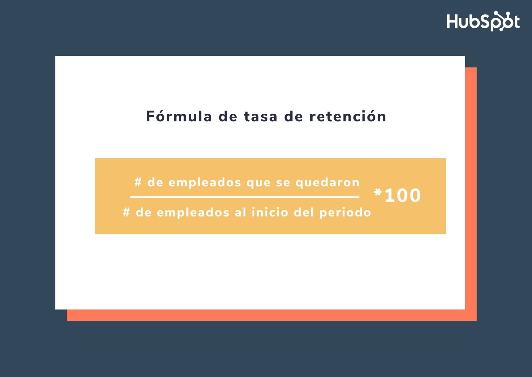 Fórmula de tasa de retención