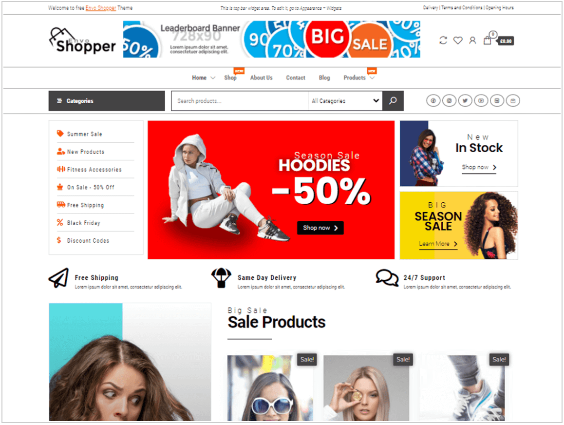 Tema de Wordpress Envo Shopper