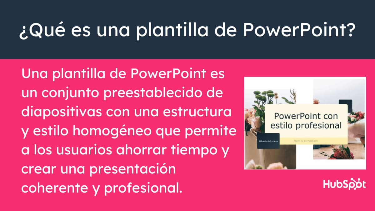 Infografía sobre qué es una plantilla de PowerPoint