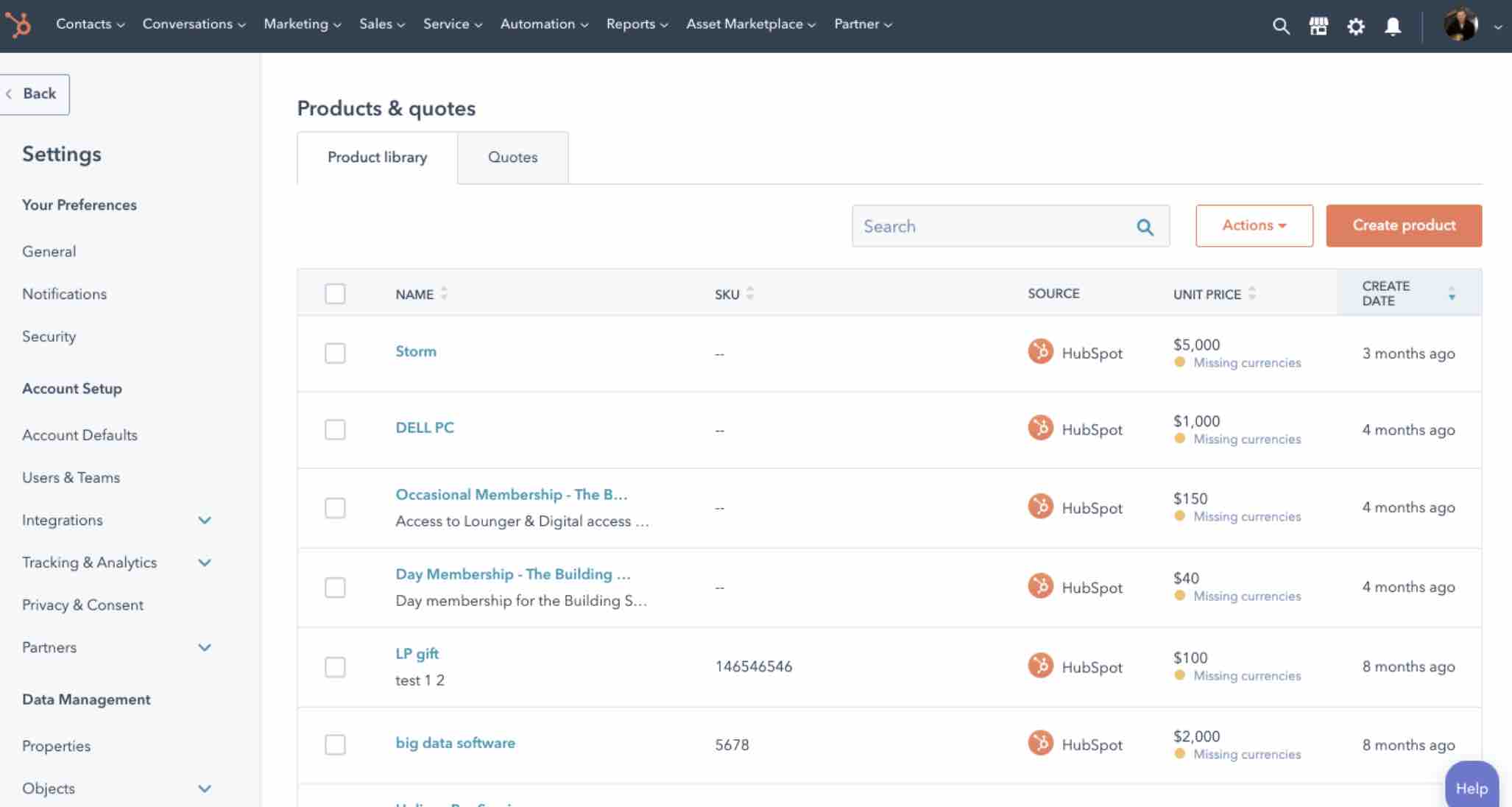 Solución CPQ: HubSpot