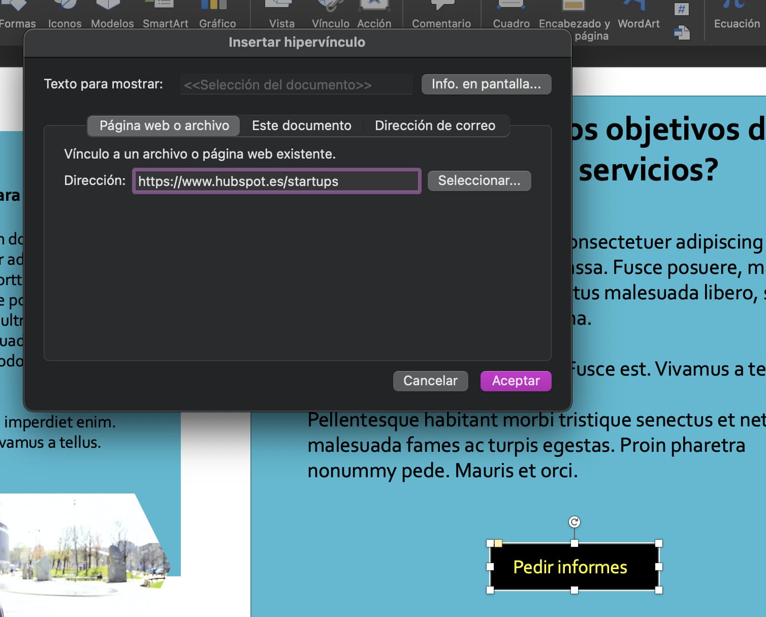 Trucos de PowerPoint - Crear botón de CTA