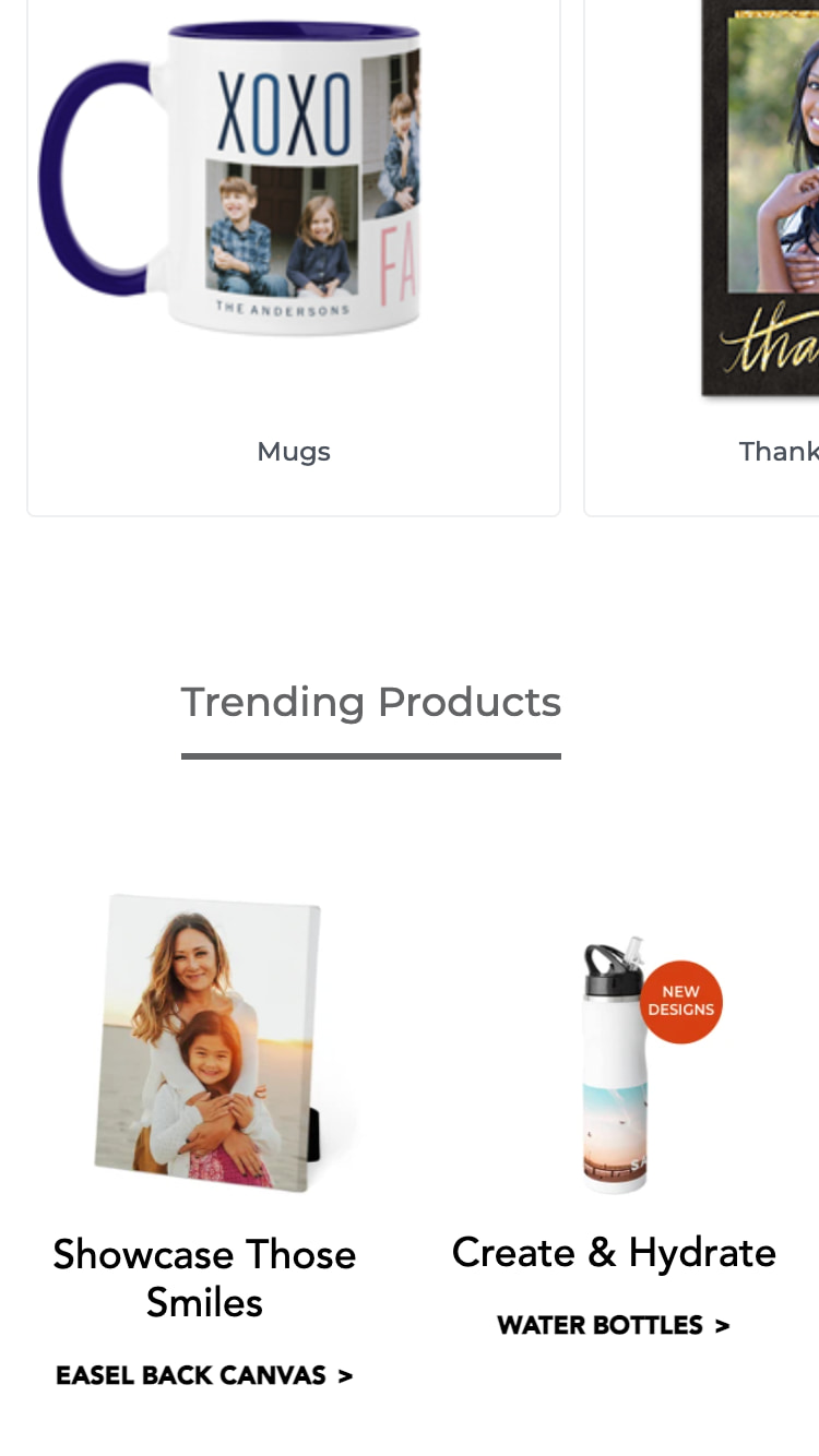 mobile-website-design-emobile website design: shutterfly product listingsxamples-shutterfly-2