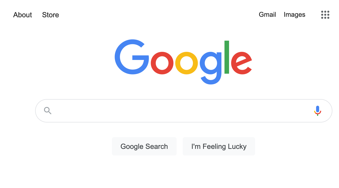 Site search google step 1: Go to google.com