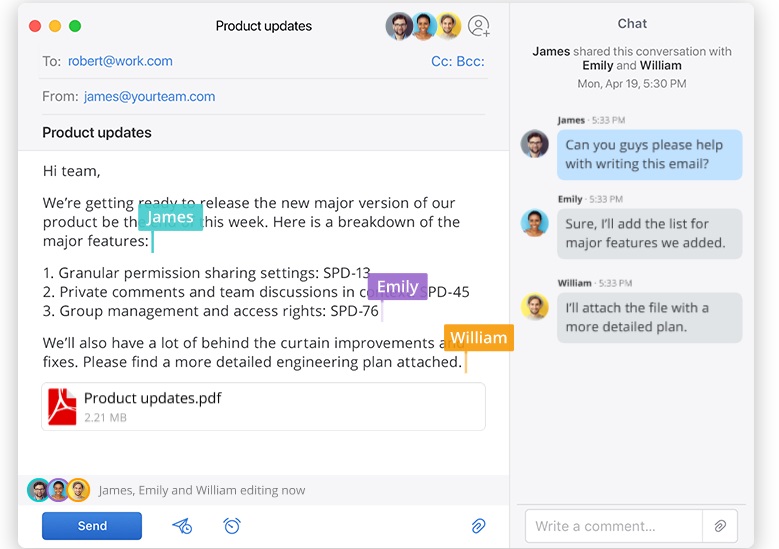 Herramienta para compartir bandeja de mail: spark